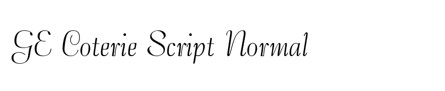 GE Coterie Script Normal