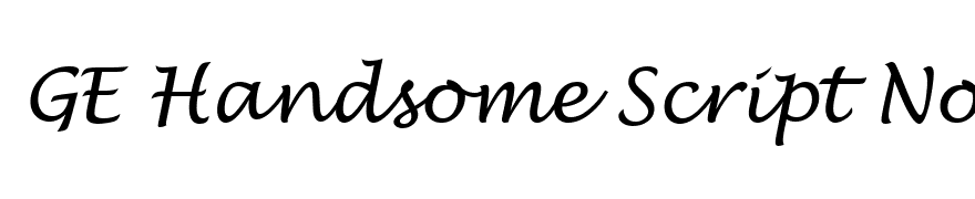 GE Handsome Script Normal