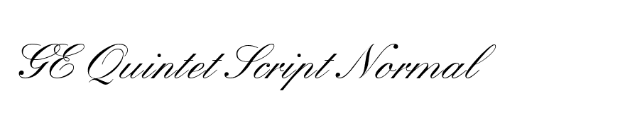 GE Quintet Script Normal