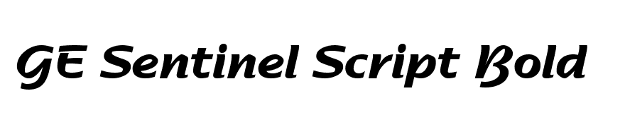GE Sentinel Script Bold