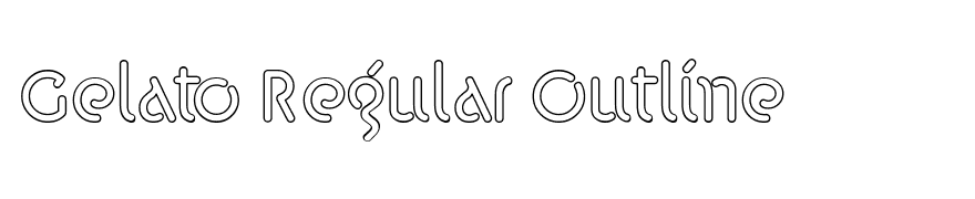 Gelato Regular Outline