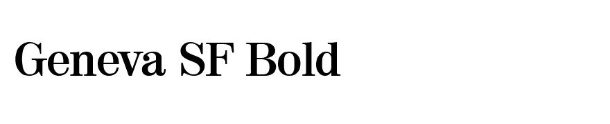 Geneva SF Bold