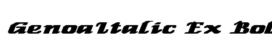 GenoaItalic Ex Bold