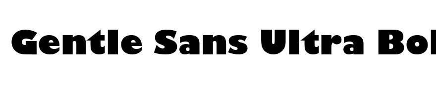 Gentle Sans Ultra Bold Regular