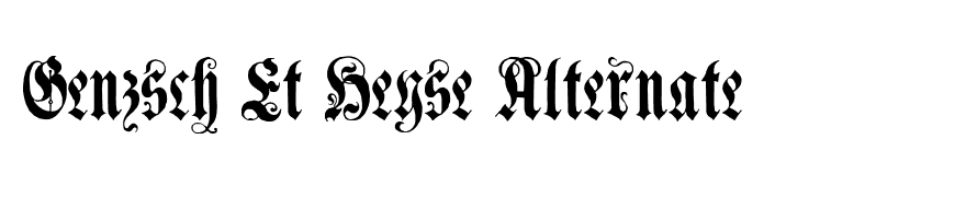Genzsch Et Heyse Alternate