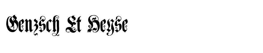 Genzsch Et Heyse