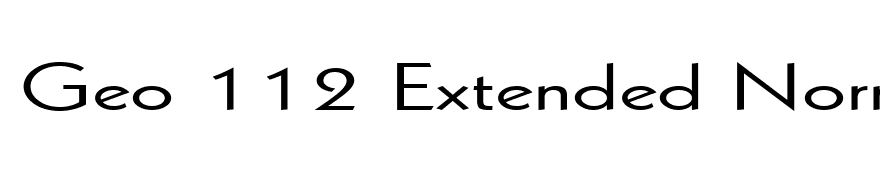 Geo 112 Extended Normal