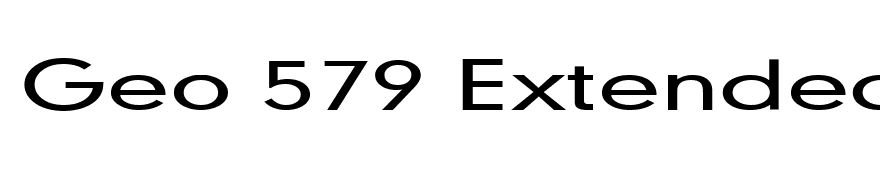 Geo 579 Extended Normal