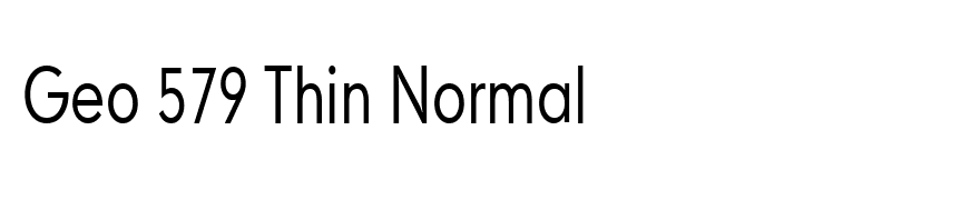 Geo 579 Thin Normal