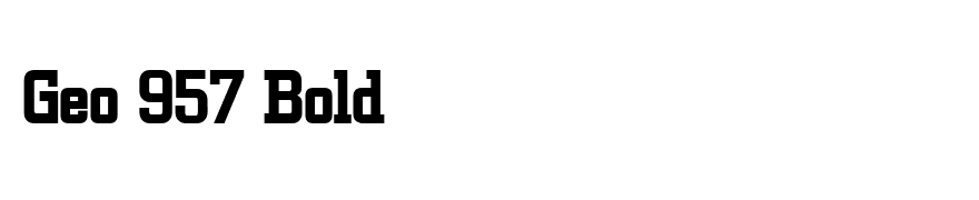 Geo 957 Bold