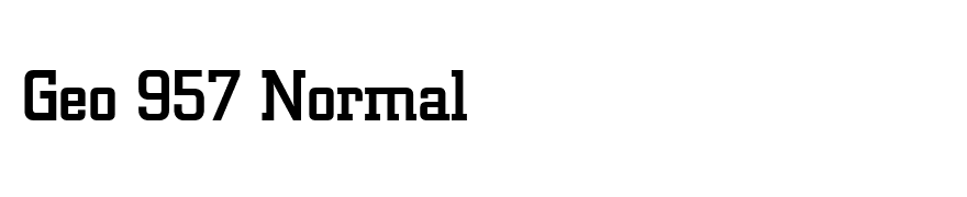 Geo 957 Normal