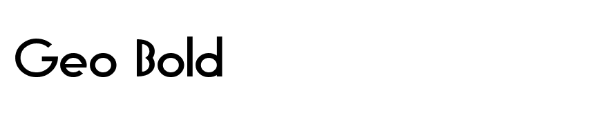 Geo Bold