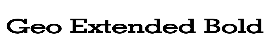 Geo Extended Bold