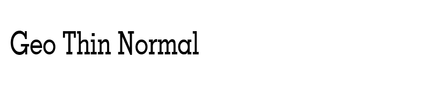 Geo Thin Normal