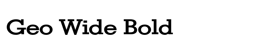 Geo Wide Bold