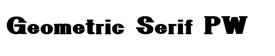 Geometric Serif PW