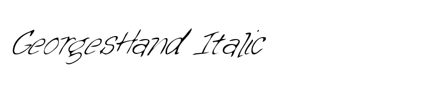 GeorgesHand Italic