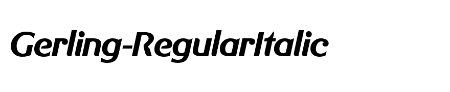 Gerling-RegularItalic