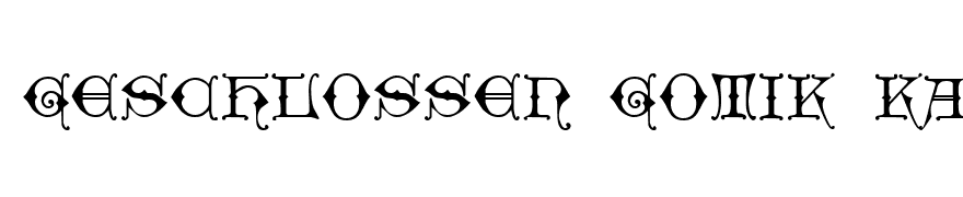 Geschlossen Gotik Kaps