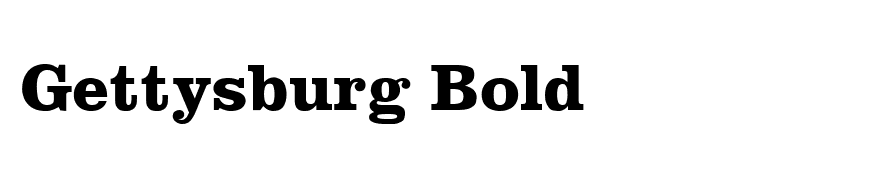 Gettysburg Bold