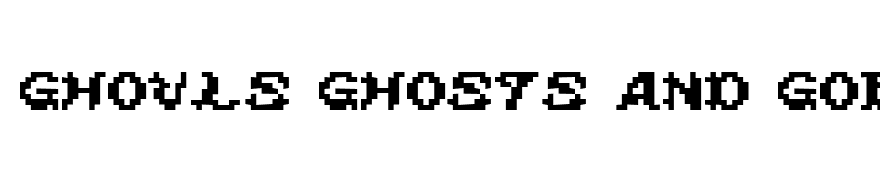 Ghouls Ghosts and Goblins