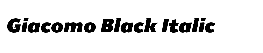 Giacomo Black Italic