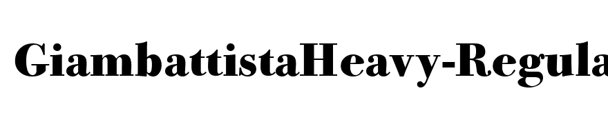 GiambattistaHeavy-Regular