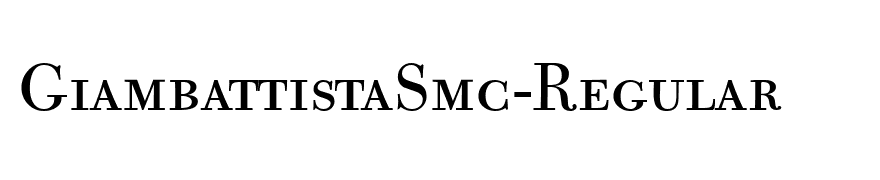 GiambattistaSmc-Regular