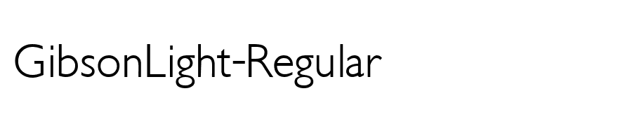 GibsonLight-Regular