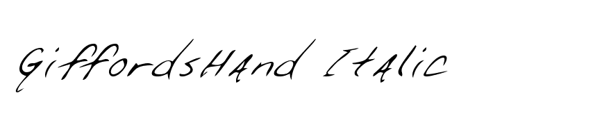 GiffordsHand Italic