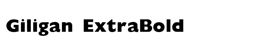 Giligan ExtraBold