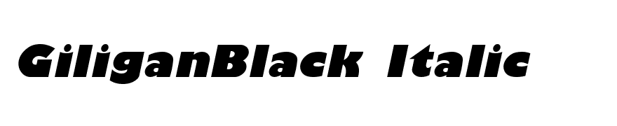 GiliganBlack Italic