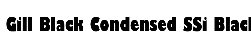Gill Black Condensed SSi Black Condensed