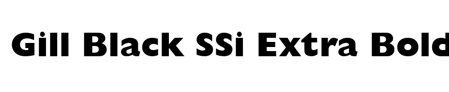 Gill Black SSi Extra Bold
