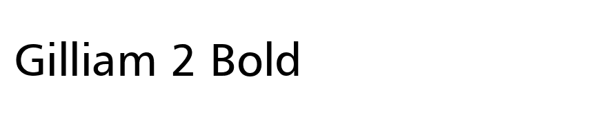 Gilliam 2 Bold