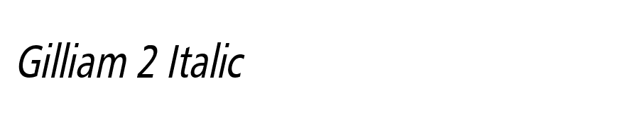 Gilliam 2 Italic