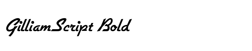 GilliamScript Bold