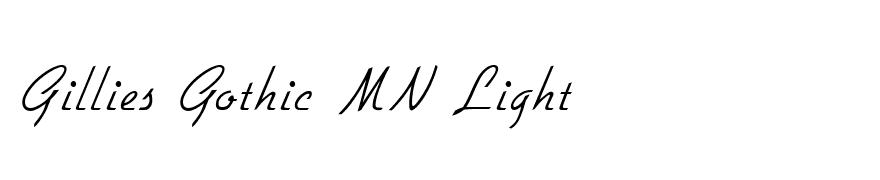 Gillies Gothic MN Light