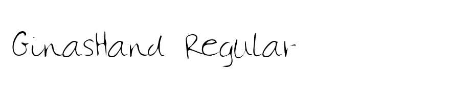 GinasHand Regular