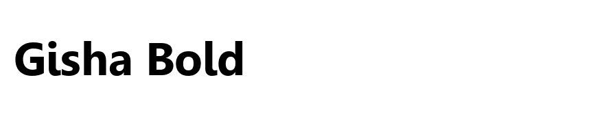 Gisha Bold
