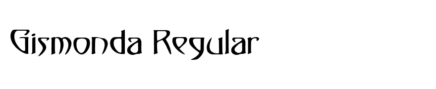 Gismonda Regular