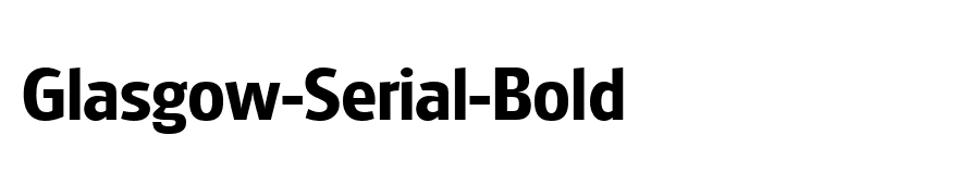 Glasgow-Serial-Bold