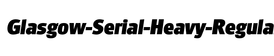 Glasgow-Serial-Heavy-RegularItalic