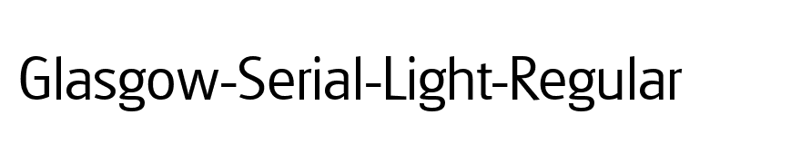 Glasgow-Serial-Light-Regular