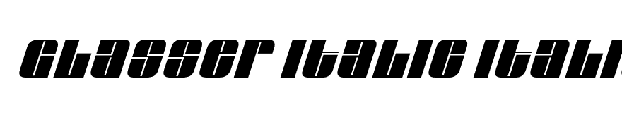 Glasser Italic Italic