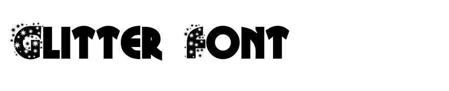 Glitter Font
