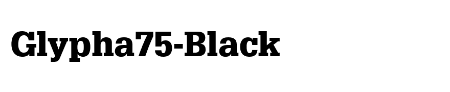 Glypha75-Black