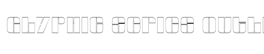 Glyphic Series Outline Regular