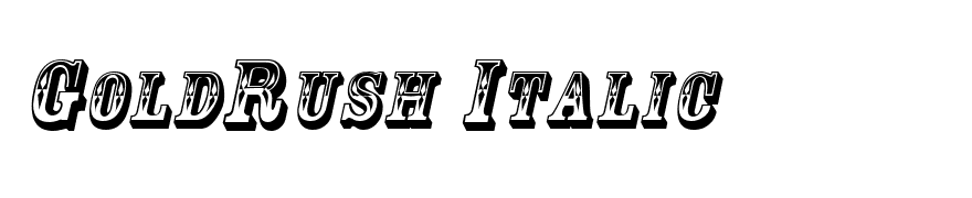 GoldRush Italic