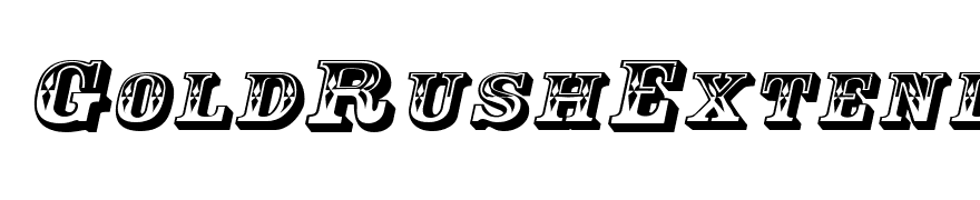 GoldRushExtended Italic